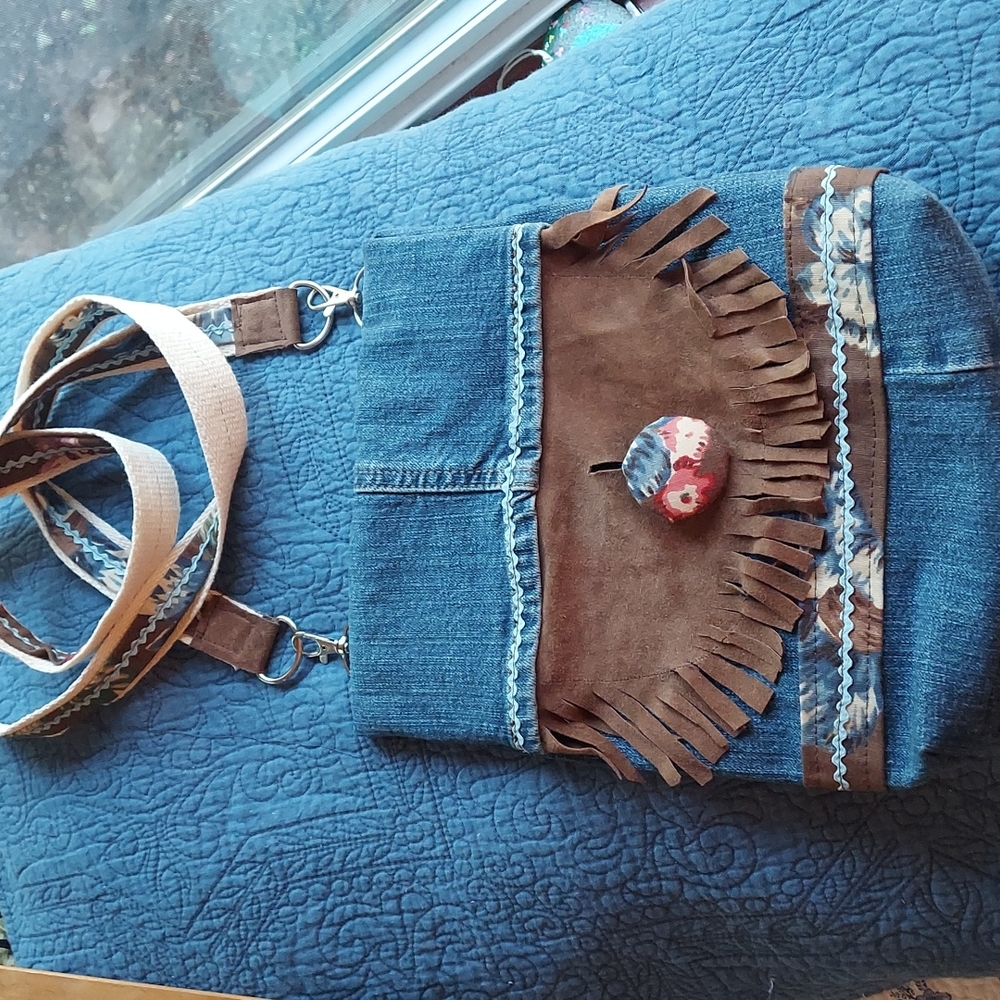 Denim Crossbody / Hip Bag